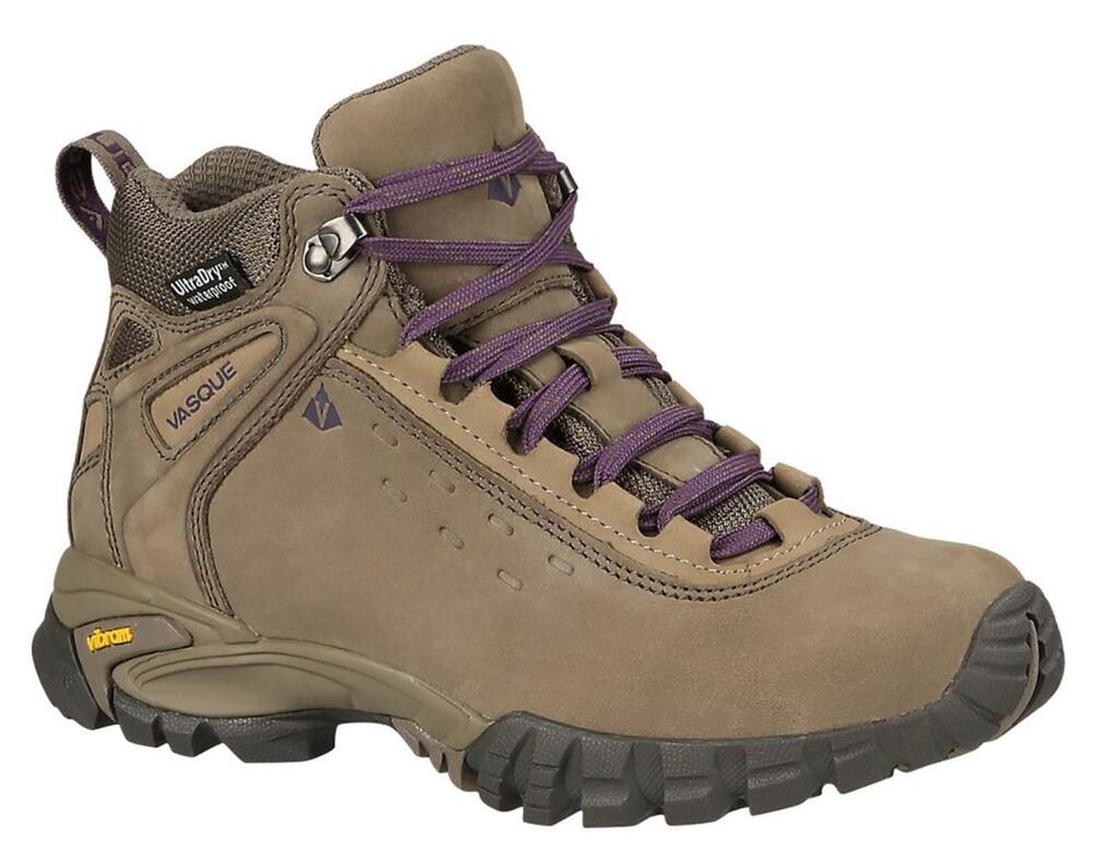 Vasque Talus UltraDry Hiking Boots Waterproof Nubuck Leather Vibram Beige 7.5M